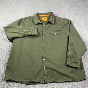 Field & Stream Shirt Men's 4XL Green Workwear Outdoors Chore
